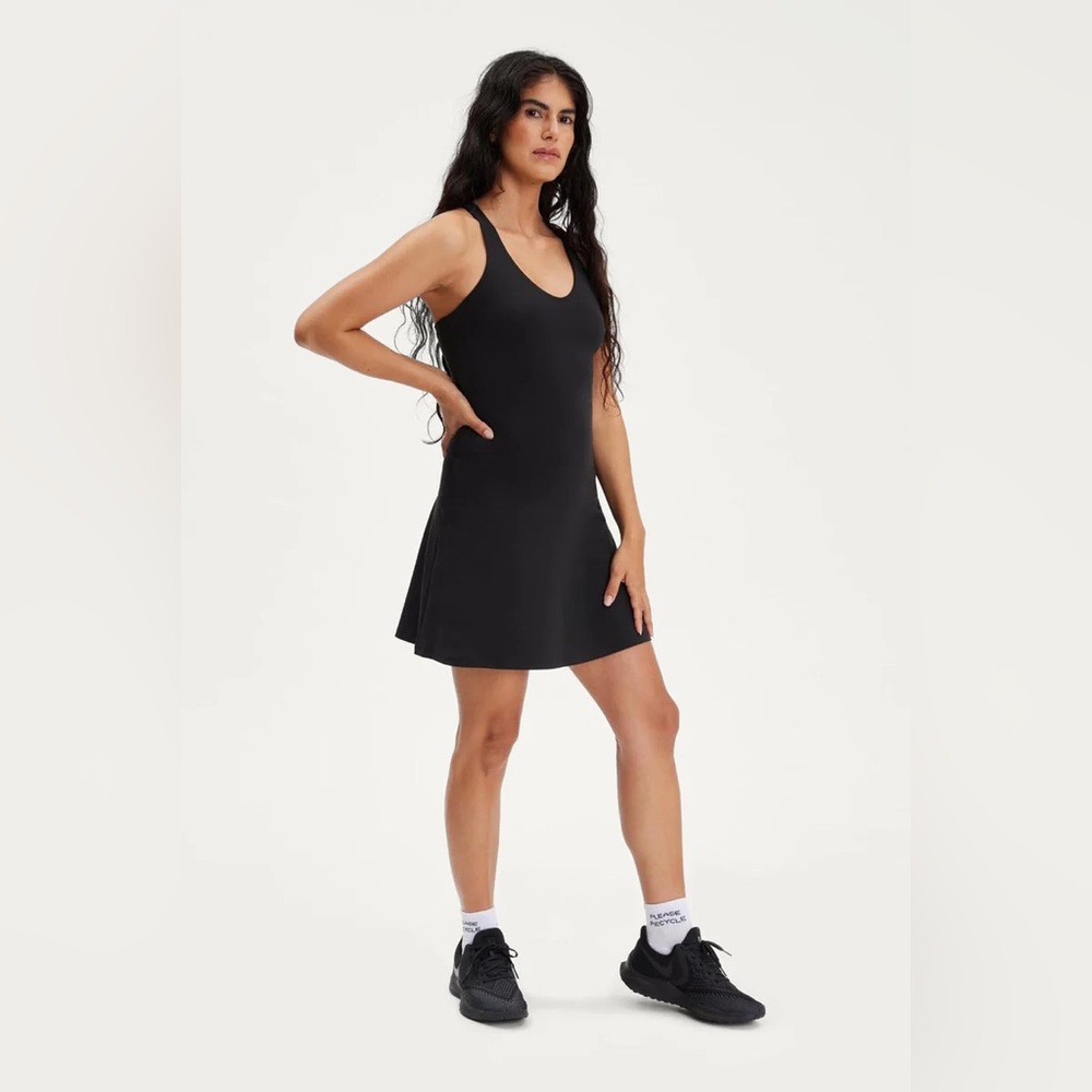 Girlfriend Collective Lola Deep V Dress
